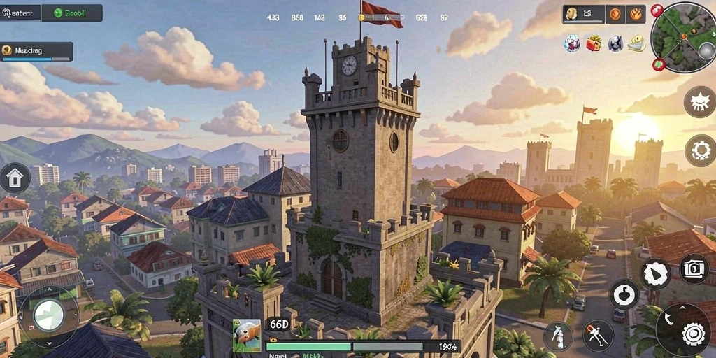 Gameplay menara pertahanan yang mendebarkan dan strategis.