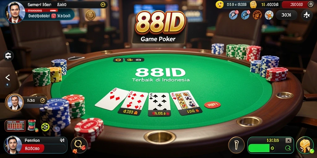 Tampilan antarmuka dan gameplay seru di 88ID.