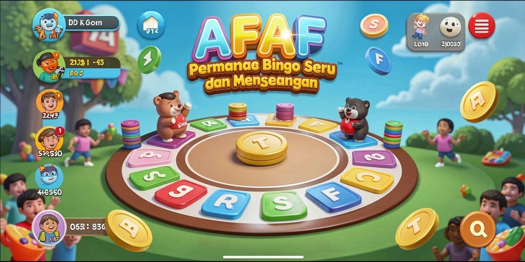 Tampilan gameplay seru dan interaktif di AFAF.
