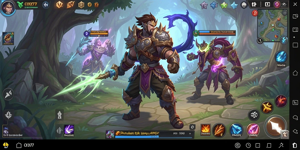 Gameplay mendebarkan di dunia fantasi COO77 dengan pertarungan epik.