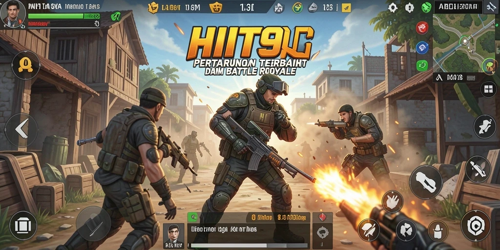 Gameplay seru di battlefield HIT9 dengan grafis menakjubkan.