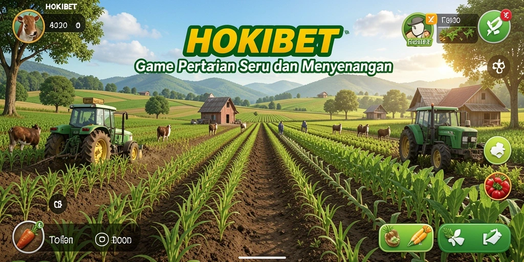 Tangkapan layar HOKIBET menampilkan suasana pertanian yang ceria.