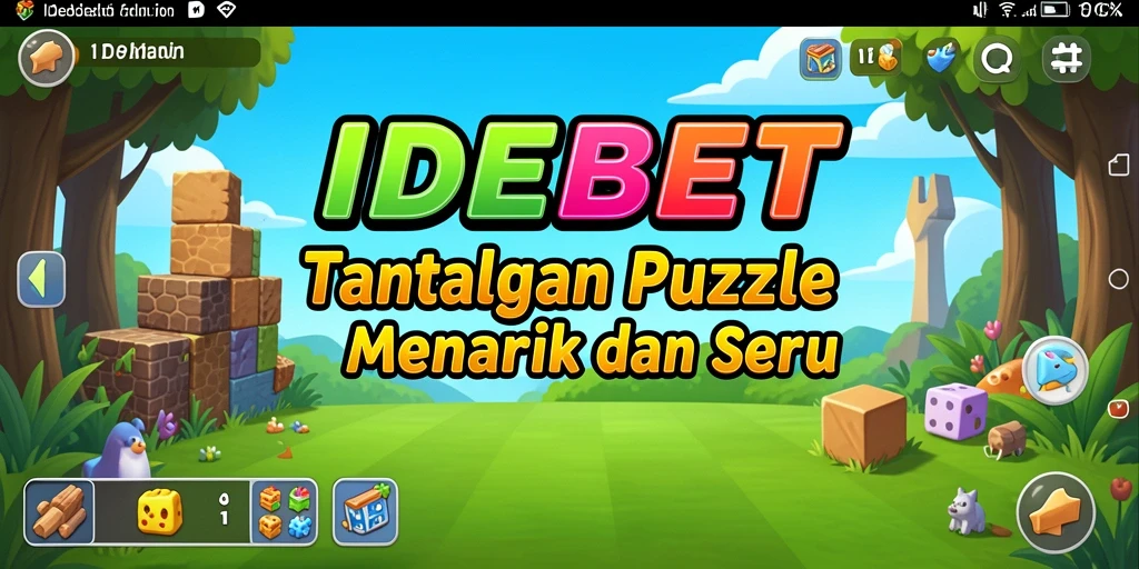 Screenshot gameplay IDEBET menampilkan tantangan Puzzle yang seru.