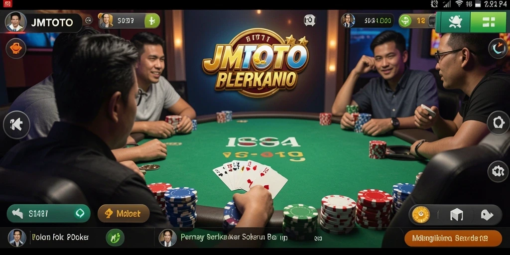 Tampilan screenshot JMTOTO yang menunjukkan pengalaman gameplay Poker.