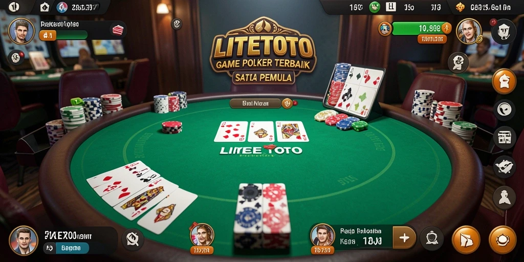 Tampilan menarik dari gameplay LITETOTO yang menciptakan pengalaman poker seru.