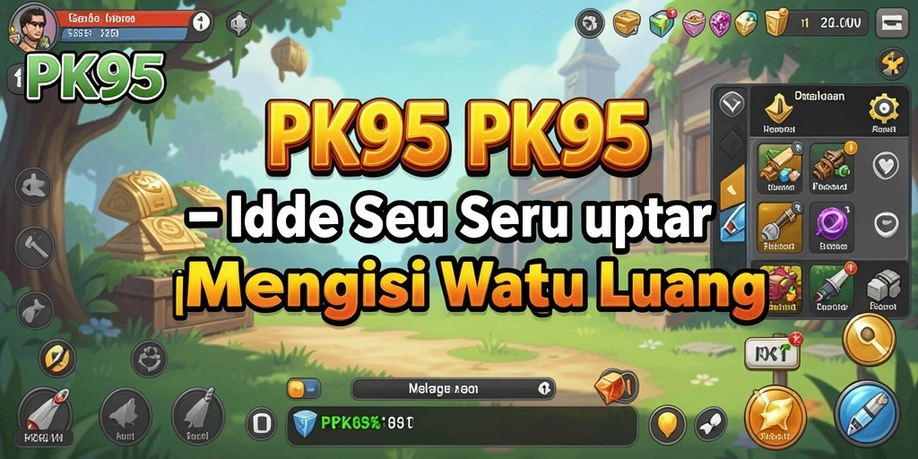 Tampilan gameplay PK95 yang menarik dengan karakter unik dan fitur Idle.