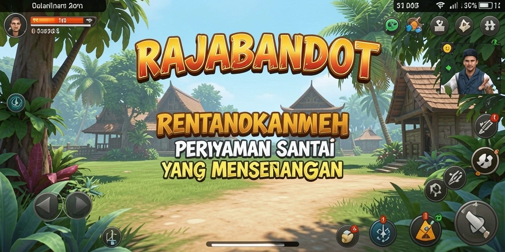 Tampilan gameplay RAJABANDOT yang seru dan penuh warna.