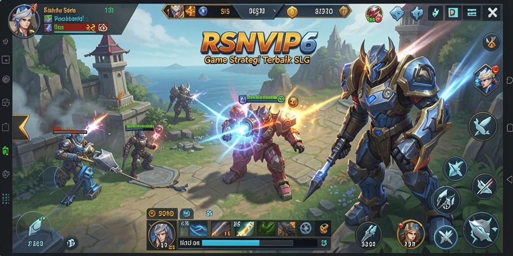 Tampilan gameplay RSNVIP6 dengan pertempuran strategi yang mendebarkan.