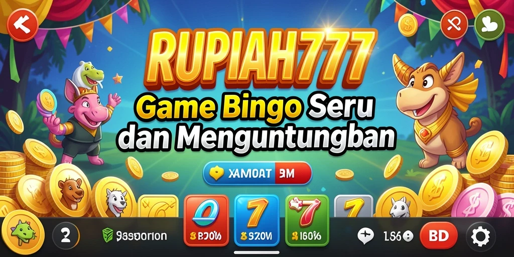 Screenshot gameplay RUPIAH777 yang menunjukkan suasana seru permainan Bingo.