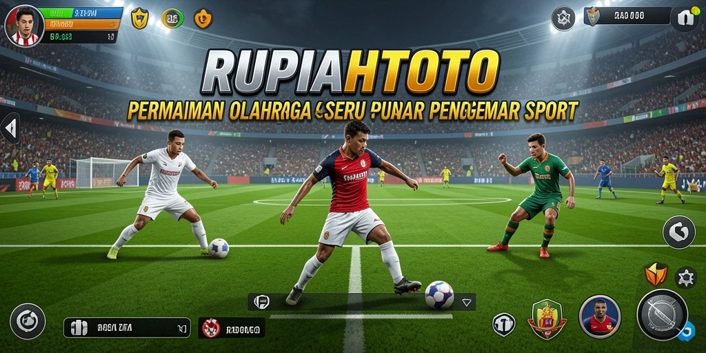 Tampilkan gameplay seru dalam RUPIAHTOTO yang penuh aksi olahraga.