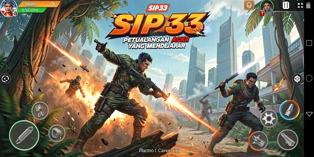 Screenshot menunjukkan momen aksi mendebarkan dalam SIP33.