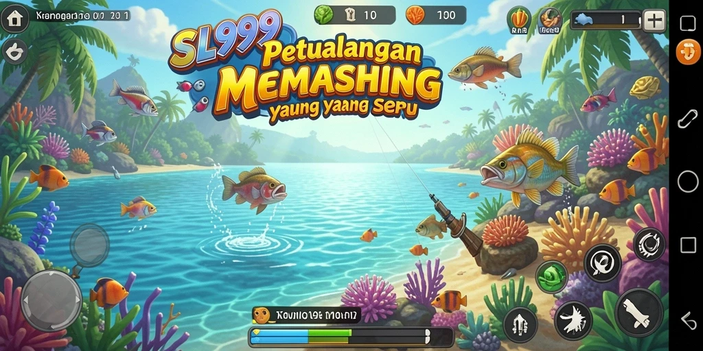Tangkapan ikan besar dalam gameplay SL999 yang mendebarkan.