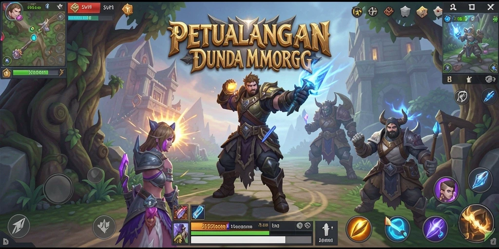 Tampilan yang menakjubkan dari gameplay SVIP1 dalam dunia MMORPG.
