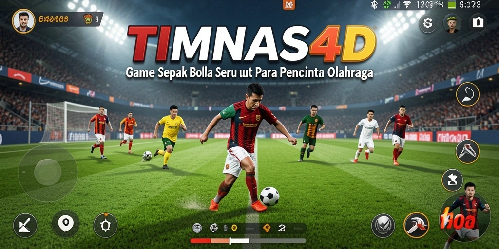 Gameplay menegangkan di lapangan sepak bola TIMNAS4D.