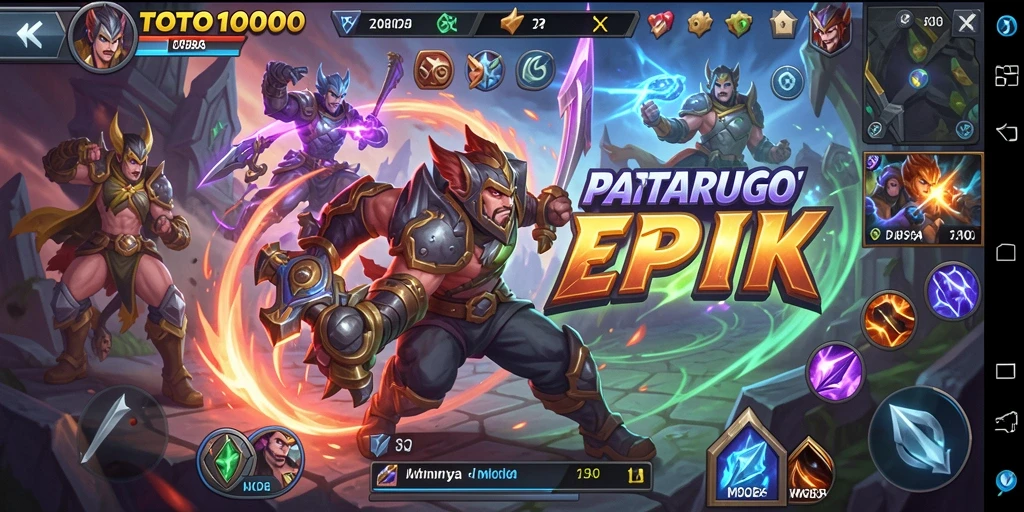Screenshot menampilkan aksi gameplay seru dalam TOTO1000.