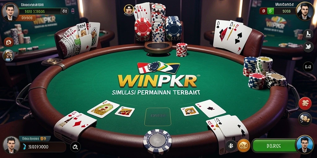 Screenshot gameplay menarik dari WINPKR yang menunjukkan pengalaman poker.